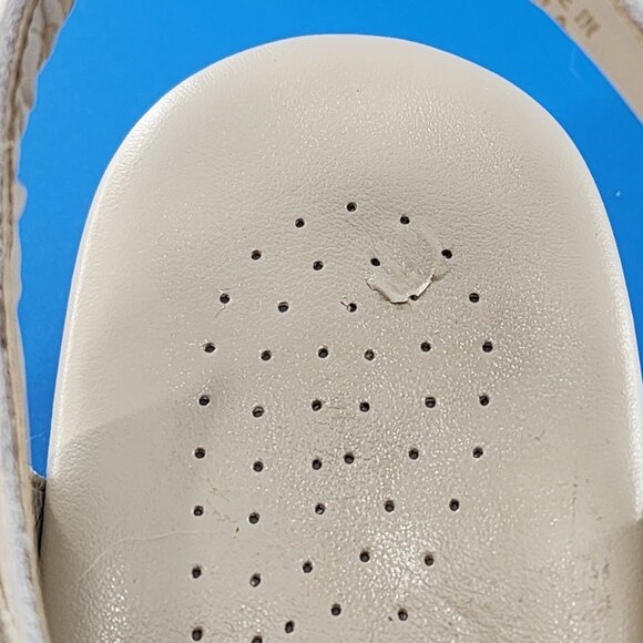 SAS Suntimer Leather Hook & Loop Strap Slingback Sandals Cream - Picture 6 of 7